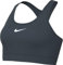 Nike Damen Sport-BH W Nk Swsh Med SPT Bra, Deep Jungle/White, DX6821-328, L