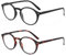 ZENOTTIC 2er-Pack Blaulichtfilter Brille & Lesebrille für Damen und Herren, quadratisch und rund, Anti-Glanz, für Sport und Computerspiele