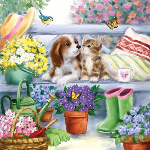Serviette Gartenfreunde, 20 Stück