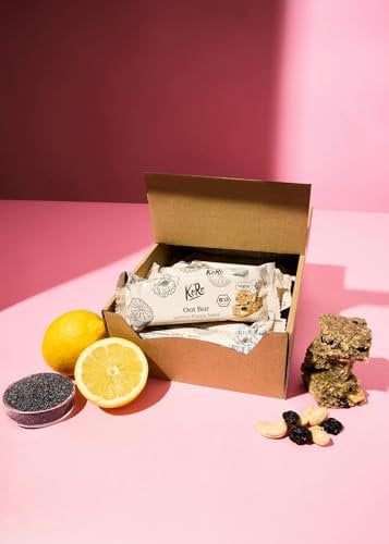 KoRo - Bio Oat Bar Lemon Poppy Seed 60 g - Zitronig-nussiger Geschmack - Mit Cashews und getrockneten Sauerkirschen - Glutenfrei und vegan