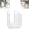 Feuchttücher Box, Feuchtes Toilettenpapier Box Wischtücher Aufbewahrungsbox Transparent Taschentuchspender Selbstklebende Taschentuchhalter Wandhalterung Feuchttuchspender Box für Bad (Weiß)