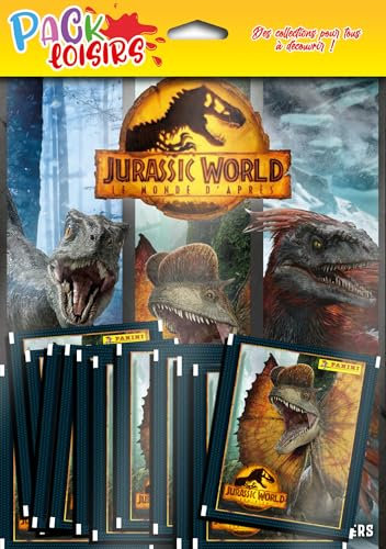 Panini Pack Loisirs Jurassic World 1 Album + 50 Pochettes, 004195SPF, Noir