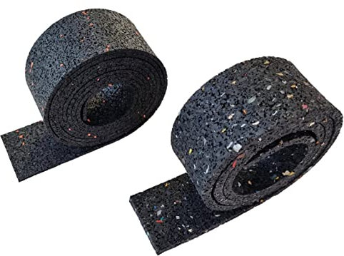 Rolle/Zuschnitt aus Gummigranulat WÄHLEN BREITE: 50mm bis 300mm - STÄRKE: 3 bis 10mm - LÄNGE: 50 bis 10000mm/AUSWAHL: 60mm x 8000mm x 3mm/Terrassenpads Terrassenbau Rollen Unterleger Haus Garten