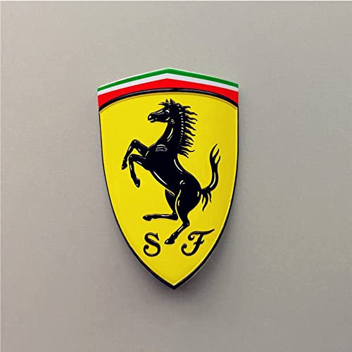 Adesivo in Metallo Auto per Ferrari Portofino SF90 Roma F8 812 458 296 430 F12 Adesivi per Decalcomanie per Finestre con Emblema Laterale Auto Decorazione Esterni