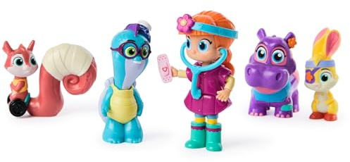 Vida the Vet, Check Up & Care Freundschaftspaket mit 5 Actionfiguren, Stethoskop, Stirnlampe und Stickerbögen, Kinderspielzeug für Mädchen und Jungen ab 3 Jahren