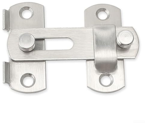 Secure and Efficient Cabinet Door Latch, Carbon Steel Material Optimal for Cabinets, Small Pet Cages (large flat Angle)