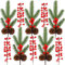 ACTOYS 10 Pcs Künstliche Tannenzweige Beeren Deko, Enthalten 5 Künstliche Rote Beeren und 5 Stechpalmen-Stiel mit Tannenzapfen, Dekorative Zweige mit Beeren für Basteln, Kranz, Weihnachten
