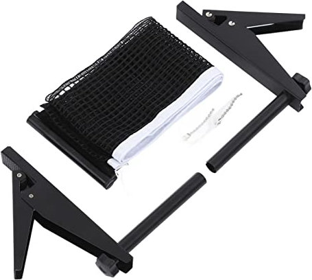 Tischtennisnetz mit Klemmen, Tischtennisnetz 67,7 Zoll, Tragbares Professionelles Standard-Tischtennisnetz-Rack-Set, Tischtennisnetz mit Halterung für Drinnen und Draußen