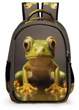 TPISLI Kinder Rucksack Hässlicher Frosch Rucksack Für Kinder Von 10 Bis 11 Jahren Schulranzen Mädchen 1. Klasse Frosch Leichter Reise Outdoor Freizeit