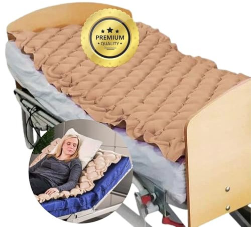 OrtoPrime Matratze gegen Dekubitus, alternative Luftzellen, Ersatz ohne Kompressor, aufblasbare Matratze gegen Druckstellen, 90 x 190 - 200 cm, Gelenkbett, Matratzen, gegen Dekubitus