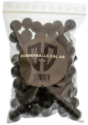 50 bolas de goma Cal 0,68 | HDS 68 SG 68 HDX68 | 3,4 G
