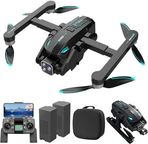 OBEST GPS Drohne mit Kamera 4K, Autom Rückkehr Follow Me Optischer Bürstenloser Motor Drohnen 36 Mins Lange Flugzeit, 360° Hindernisvermeidung, 5G WIFI FPV-Übertragung Drone für Anfänger Erwachsene