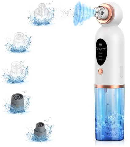 Blackhead Remover Vacuum, 6 Suction Power Mode Blackhead Remover Tool Blackhead Remover Pore Cleaner - Wireless Blackhead Extractor Tool with 3 Adjustable Modes