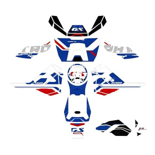 SHQXD Adesivo Serbatoio Adesivo di Protezione per Serbatoio in Resina 3D Accessori per Moto per BMW R 1300 GS Adventure R1300GS ADV per Trophy 2025(Blue)