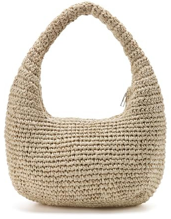 Borsa a mezzaluna e borsa per gnocchi da donna, Beige