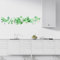 2 Stück Wandtattoo Pflanzen, Grüne Blätter Rebe Wandaufkleber Entfernbares Naturpflanzen Wandsticker Dekor für Wohnzimmer, Schlafzimmer, Küche, Sofa Fernseher Hintergrund, Wanddekoration