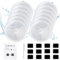 12 PCS Upgraded Filter Unit 3.0 Pet Cat Water Fountain Filters Fit for E versweet Solo 2/Solo SE/3 Pro/2S/3, Including Replacement Filters and Replaced Foam Pump Filter