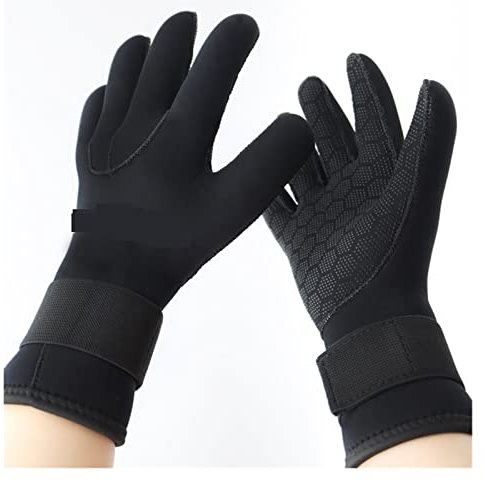 KONGMM Tauchhandschuhe, Handschuhe Männer Frauen 5mm Neopren Tauchhandschuhe Speerfischen Schwimmen Surfen Unterwasser Jagd Tauchen Kajak zum Tauchen, Angeln, Schnorcheln, Surfen, Paddeln(3XL)