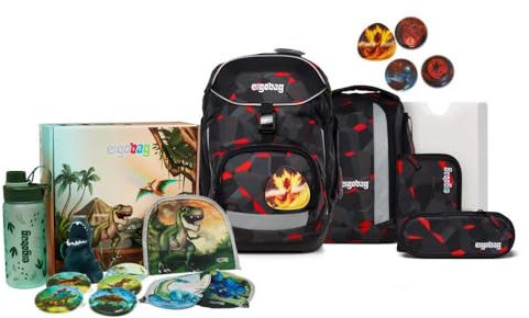 ergobag Pack Jumbo Edition Schulrucksack Set 7tlg. inkl. Fan-Box (TaekBärdo)