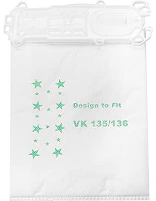 Sirxlevcy Vacuum Cleaner Attachments Cleaning Accessories Vacuum Cleaner Fit for VK135 VK136 10 Dust Bags