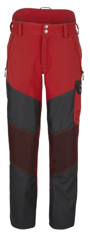Pfanner Gladiator Keprotec 2.5 Schnittschutzhose, Forstarbeiterhose (DE/NL/SE/PL, Alphanumerisch, M, Regular, Regular, Rot)
