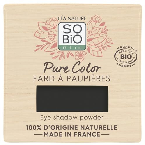 SO'BiO étic - Lidschatten Pure Color Bio – 05 Schwarz Onyx