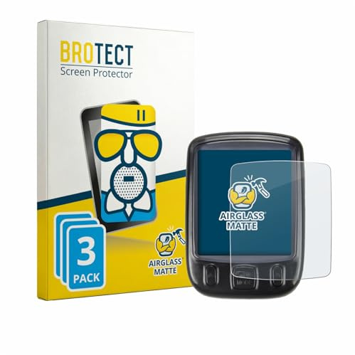 BROTECT Entspiegelungs Schutzglas für ZMCVOE Bike Computer digital (3 Stück) Schutzfolie Matt [Extrem Kratzfest 9H, Anti-Reflex, Anti-Fingerprint]