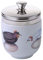 BIA International - Egg Coddler - Porcelain - Egg Poachers - Glazed Finish Design - Kitchen Gadgets - Egg Cooker - Gift Box - Hatching Eggs