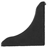 DQ-PP 1x WINKELLEISTE ENDSTÜCK | Schwarz glänzend | 13 x 13mm | PVC | Küchenleiste Arbeitsplatte Abschlussleiste Küchenabschlussleiste Wandabschlussleiste Tischplattenleisten