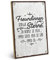 ARTFAVES® Wandbild Holzschild mit Spruch - FREUNDINNEN SIND WIE STERNE - Türschild Retro Vintage Deko Bild Geschenk - Freundschaft