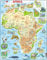 Larsen A22 Physische Karte von Afrika, Deutsch Ausgabe, Rahmenpuzzle mit 63 Teilen