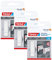 tesa Adhesive strips for attaching to wallpaper and plaster, 1 kg holding capacity, pack of 3