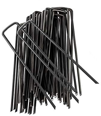 Garden Stakes, Ground Anchors Pegs U Shaped Garden Staples Pins Spikes for Securing Lawn Farm Sod Weed Barrier Landscape Grass Fabric Netting, More Applications 15CM 20 Pcs