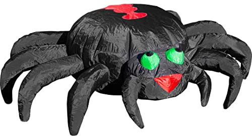 HQ Design - Bouncing Buddy Spider, Bodenwindspiel, wetterfest, dekorativ für Strand Garten Camping, robust und langlebig, 80x110cm, ab 3 Bft