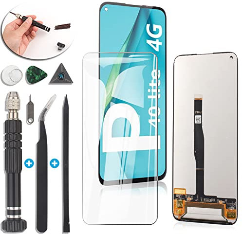 RongZy Reemplazo de Pantalla para Huawei P40 Lite JNY-L22 JNY-L21 JNY-LX1 LCD Screen Digitalizador de Pantalla táctil + Herramientas (4G Versión,Negro)