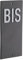THIRARD - Plaque de signalisation BIS, marquage blanc sur fond noir, panneau ABS à visser, 56x120mm