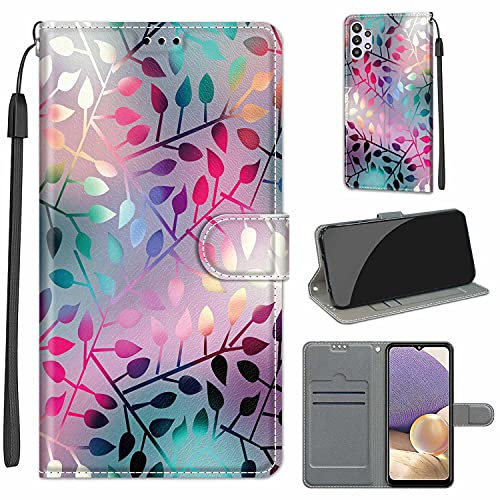 TOMYOU Schutzhülle für Samsung Galaxy A32 5G, Flip Case, PU-Leder, Premiumqualität, für Samsung Galaxy A32 5G, Schutzhülle, mit Magnetverschluss, Brieftasche