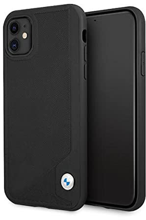 BMW BMHCN61RCDPK Hülle für iPhone 11 6,1 schwarz Leather Deboss