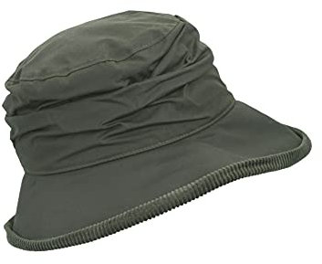 Walker & Hawkes - Chapeau ciré Diana - pour Femme - pour la Campagne - Olive - XL (60cm)