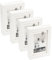 Ikea RIBBA 503.784.10 Chunky Box Bilderrahmen, 10 x 15 cm, Faserplatte und Kunststoff, Wand- und Tischmontage, Weiß, 4 Stück