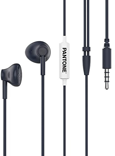 Pantone Auriculares con Micrófono PT-WDE001N Azul Negro