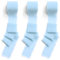CHUQING Chiffonband Hellblau Geschenkband breit Blau Dekoband Schleifenband Himmelblau Bänder für Hochzeit,Geschenkverpackungen,Blumenstrauß,3,8cm x 6m,3 Rollen