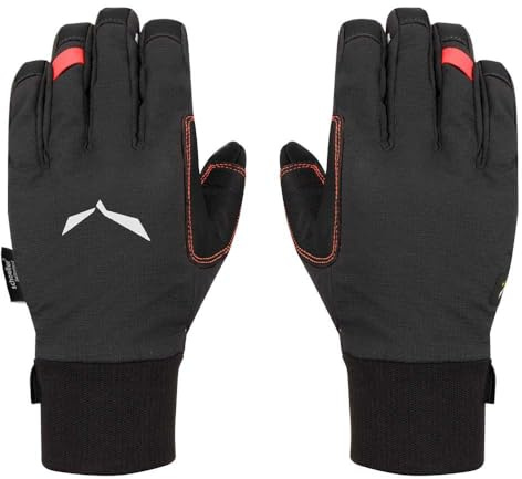 Salewa Ortles Durastretch Merino Handschuhe Damen, Schwarz, 8/L