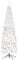 Christmas Tree World | 8ft Artificial Unlit White Italian Pencilimo | Bushy and Luxury Quality PVC Tips | Easy to Assemble and Take Down | 82cm Diameter