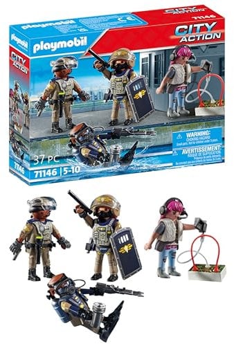 PLAYMOBIL | City Action | SWAT-Figurenset | Spielzeug für Kinder ab 5 Jahren | 71146