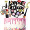 HGSHUO Make Up Tortendeko Geburtstag Kuchen Deko Lippenstift Torte Deko Kosmetik Cake Topper Happy Birthday Kuchendeko Makeup Cupcake Toppers Brautparty Bachelorette Make Up Themen Party 11 Stück