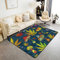 Loussiesd Pilze Teppich Trippy Marihuana Weed Wohnzimmer Teppiche Ultra Weich Boho Pilz Cannabis Teppiche für Wohnzimmer Schlafzimmer Indoor Bodenmatte 100 * 150 cm