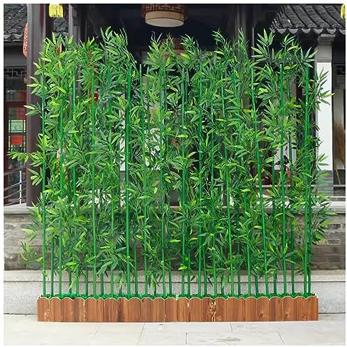 Raumteiler Sichtschutz Trennwand Stellwand Kommerziell Künstlicher Bambusbaum, 150 120 100 90 80 60 50 Cm Länge Sockel, Faux Greenery Bildschirm Für Deck Patio Balkon Wohnzimmer ( Color : 1m/3.2ft H ,