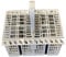 QUAILITAS Spare Dishwasher Cutlery Basket [120 x 195 x 160 mm] – Adjustable Freestanding Cutlery Basket with Handle & Lid for Ariston Hotpoint, Whirlpool, Bosch, Neff – Kitchen Appliances