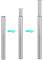 Toemics 1 Pcs Breakfast Bar Legs 710-1100mm Height Adjustable Table Leg Metal Kitchen Worktop Leg Furniture DIY Dining Table Legs with 60mm Diameter Chrome Plated